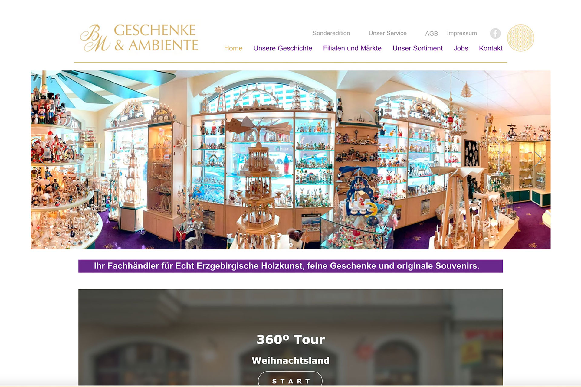 Website vorher